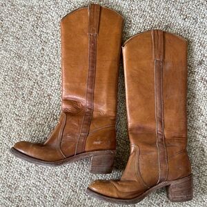 Vintage Brown Frye Campus Boots with Western Top Sz 8